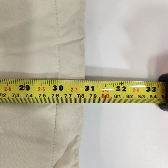 Eddie Bauer Lined Jacket Womens XL Beige Thinsulate Lite Loft 31" Length Used - Picture 9 of 10